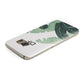 Personalised White Banana Leaf Samsung Galaxy Case Top Cutout