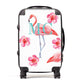 Pink Flowers & Flamingos Personalised Suitcase