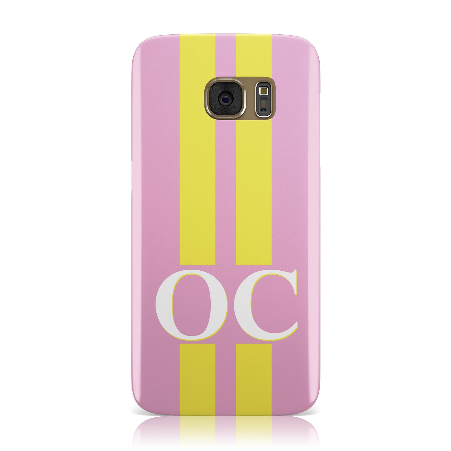 Pink Personalised Initials Samsung Galaxy Case