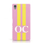 Pink Personalised Initials Sony Xperia Case