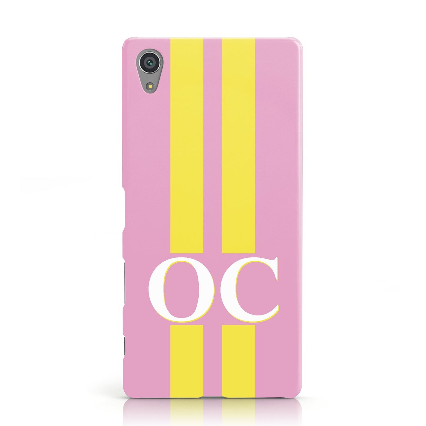 Pink Personalised Initials Sony Xperia Case