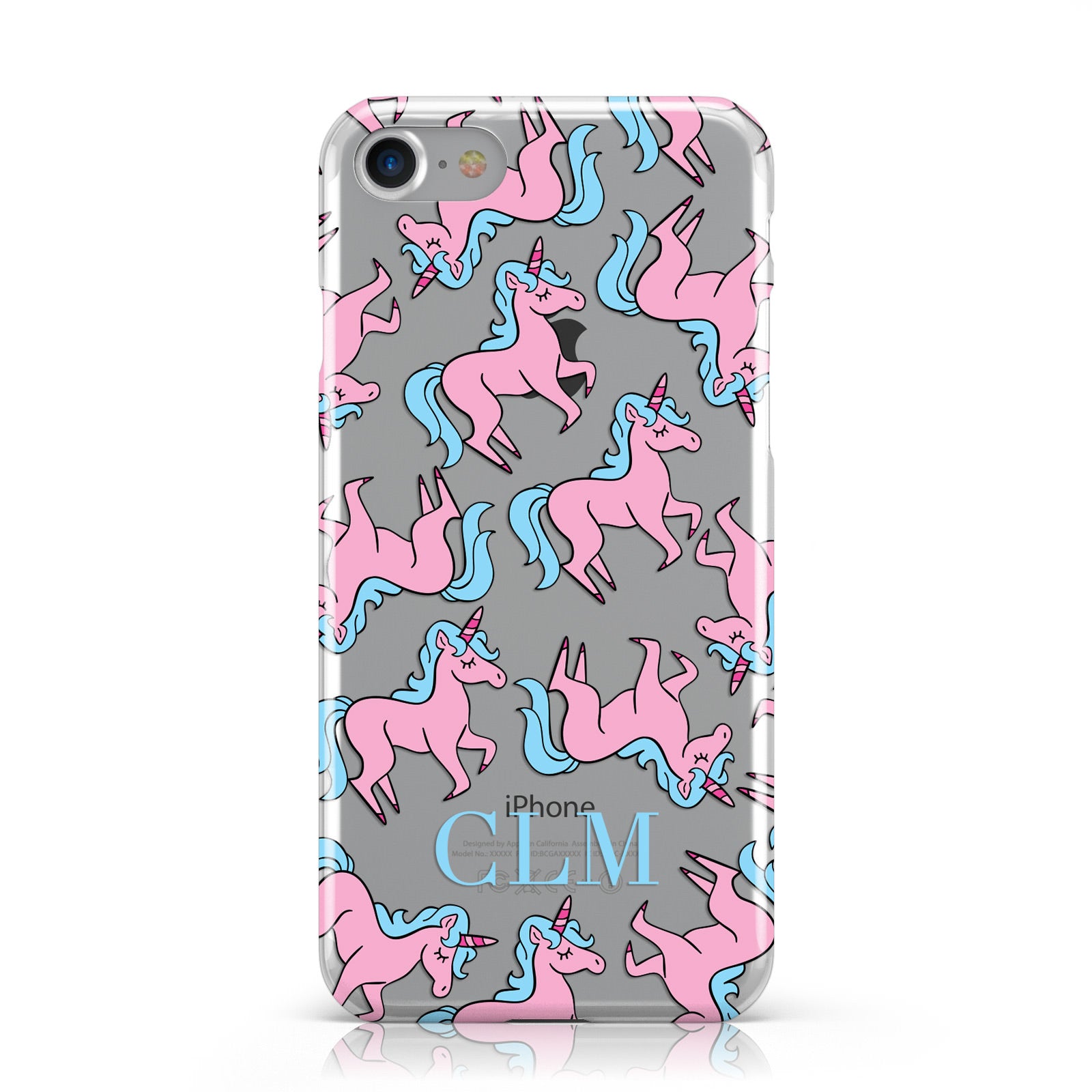 Pink Unicorn Personalised Apple iPhone Case