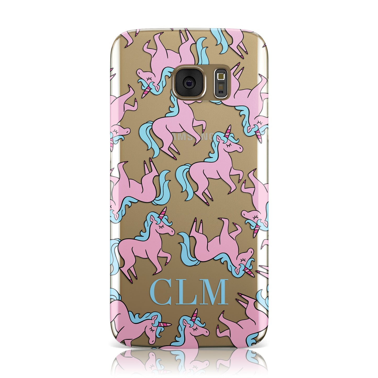 Pink Unicorn Personalised Samsung Galaxy Case