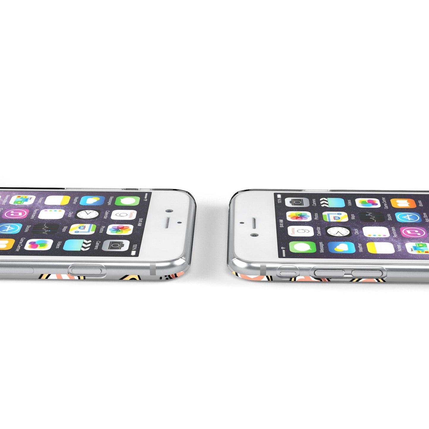 Personalised Pop Tarts Clear Initials Custom Apple iPhone Case Ports Cutout