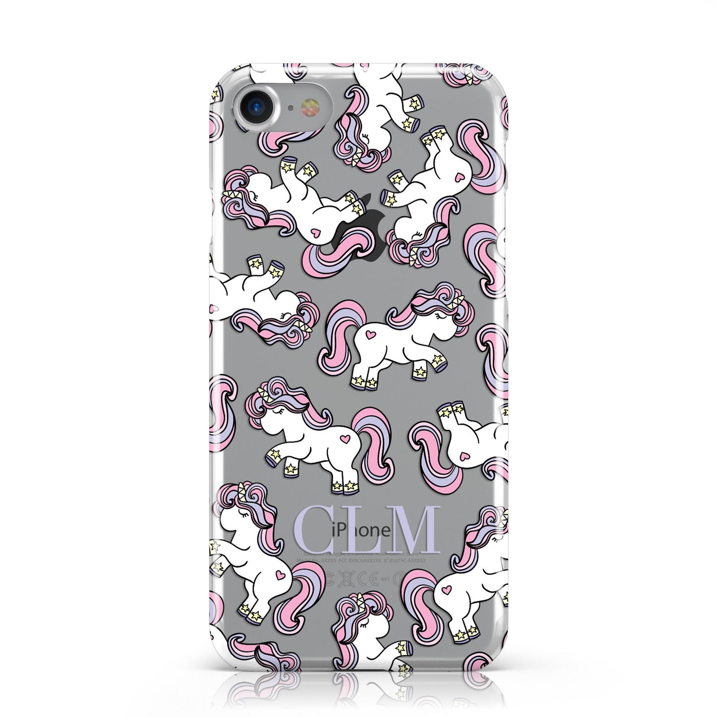 Pretty Unicorn Personalised Apple iPhone Case