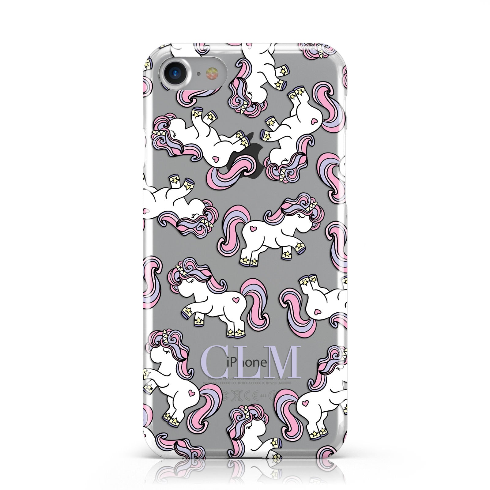 Pretty Unicorn Personalised Apple iPhone Case