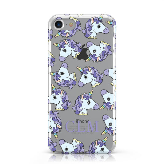 Purple Unicorn Personalised Apple iPhone Case