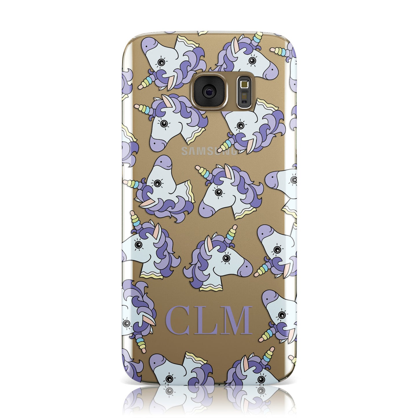 Purple Unicorn Personalised Samsung Galaxy Case