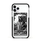 Queen of Pentacles Monochrome Apple iPhone 11 Pro in Silver with Black Impact Case