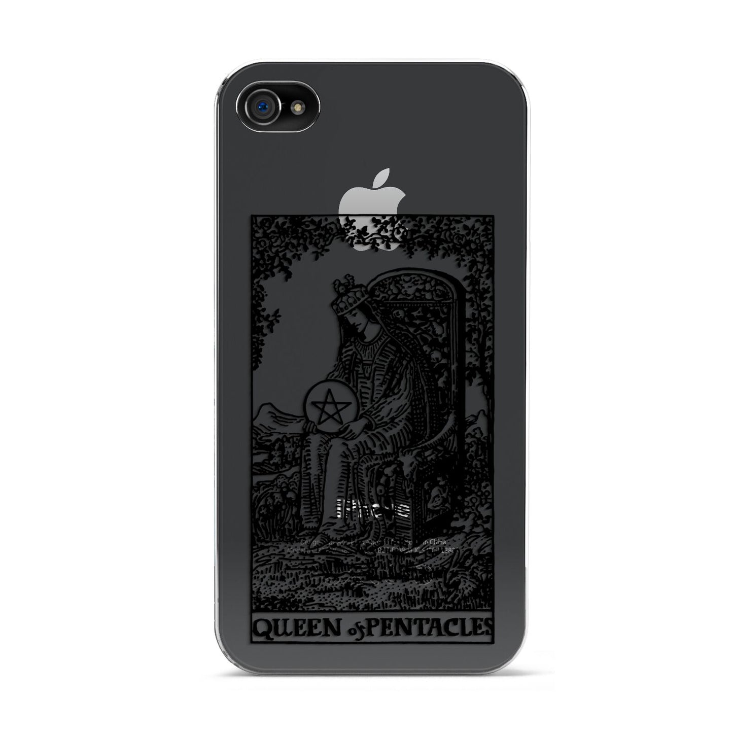 Queen of Pentacles Monochrome Apple iPhone 4s Case