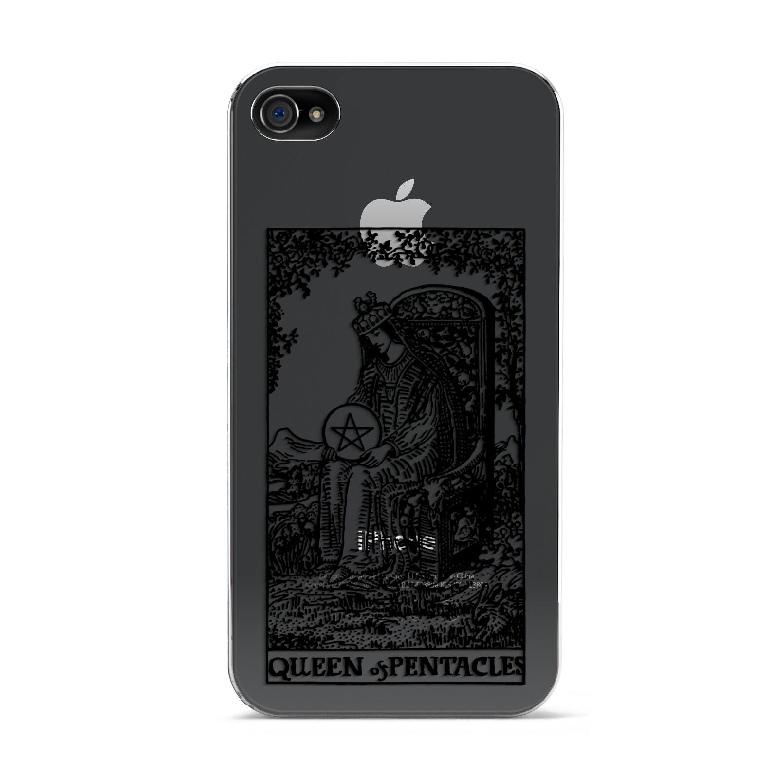 Queen of Pentacles Monochrome Apple iPhone 4s Case
