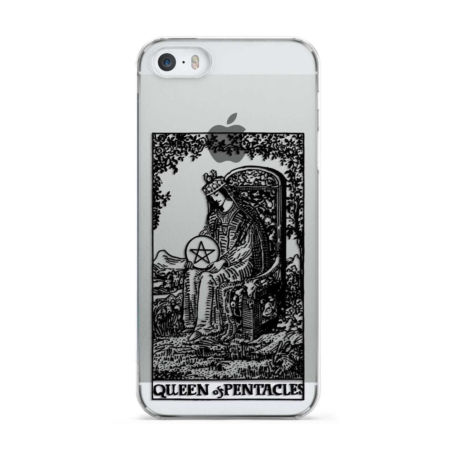Queen of Pentacles Monochrome Apple iPhone 5 Case