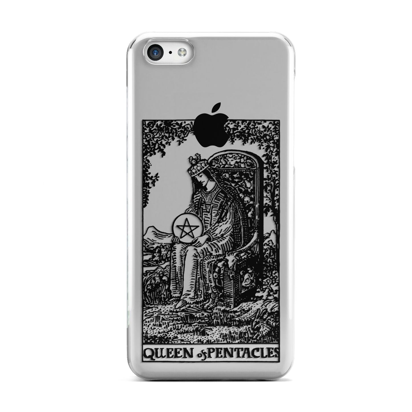Queen of Pentacles Monochrome Apple iPhone 5c Case