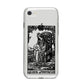 Queen of Pentacles Monochrome iPhone 8 Bumper Case on Silver iPhone