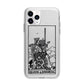 Queen of Swords Monochrome Apple iPhone 11 Pro Max in Silver with Bumper Case