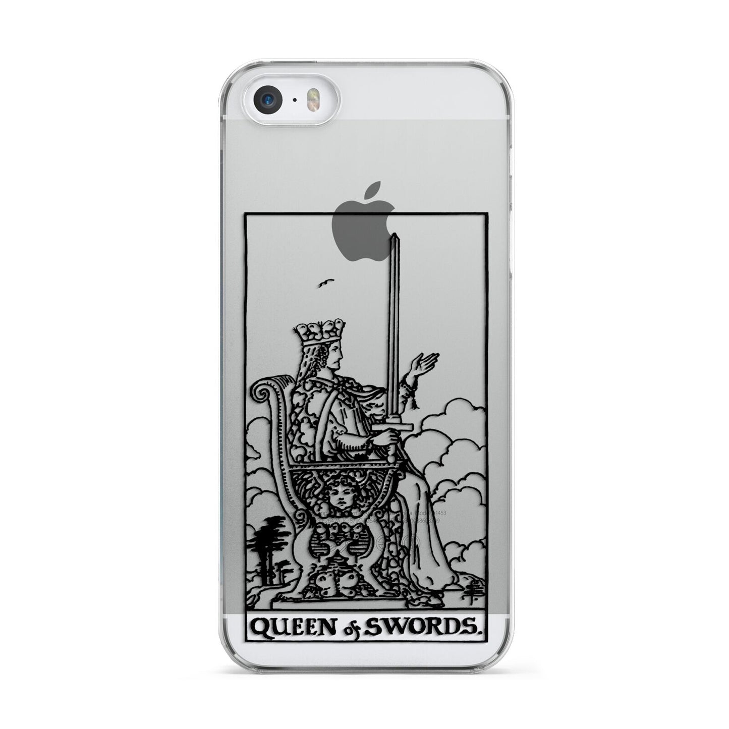 Queen of Swords Monochrome Apple iPhone 5 Case