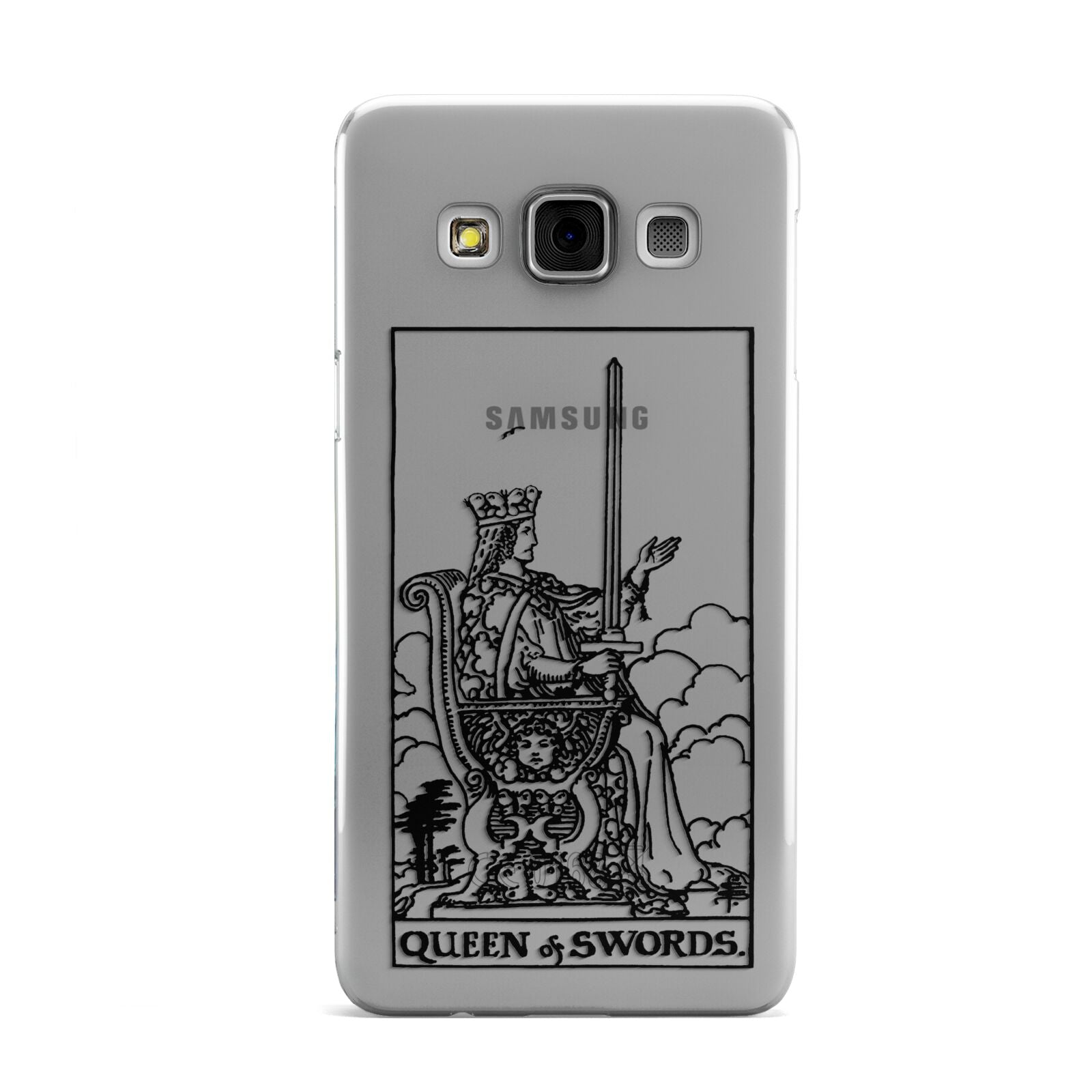 Queen of Swords Monochrome Samsung Galaxy A3 Case