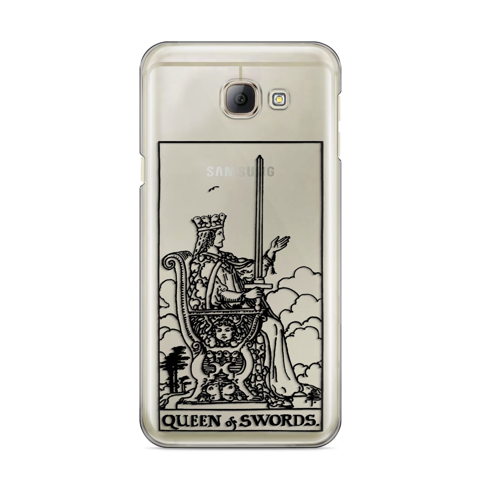 Queen of Swords Monochrome Samsung Galaxy A8 2016 Case