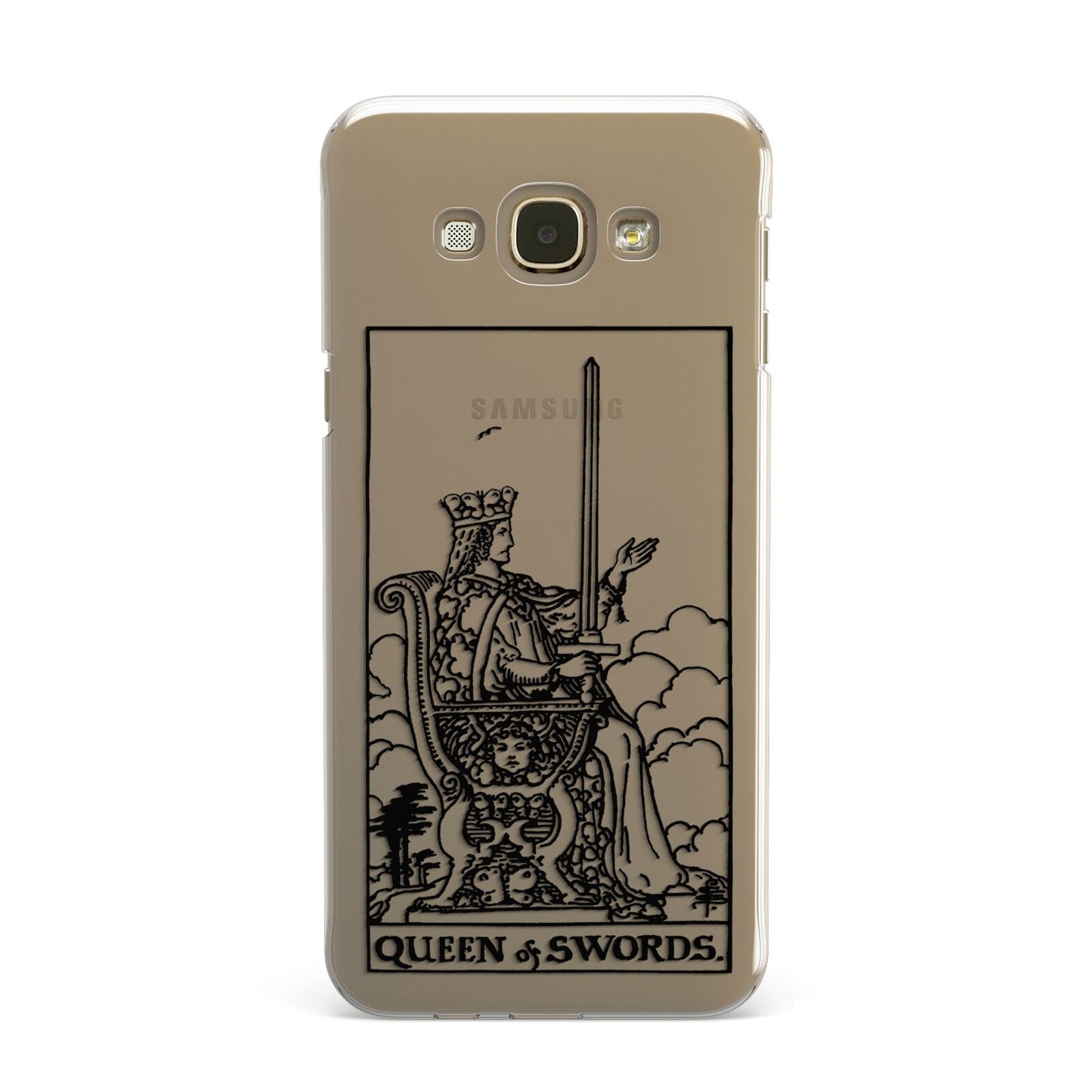 Queen of Swords Monochrome Samsung Galaxy A8 Case