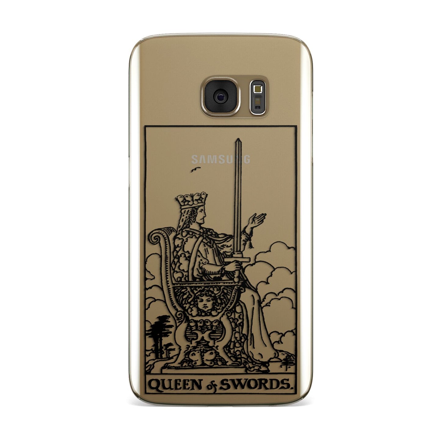 Queen of Swords Monochrome Samsung Galaxy Case
