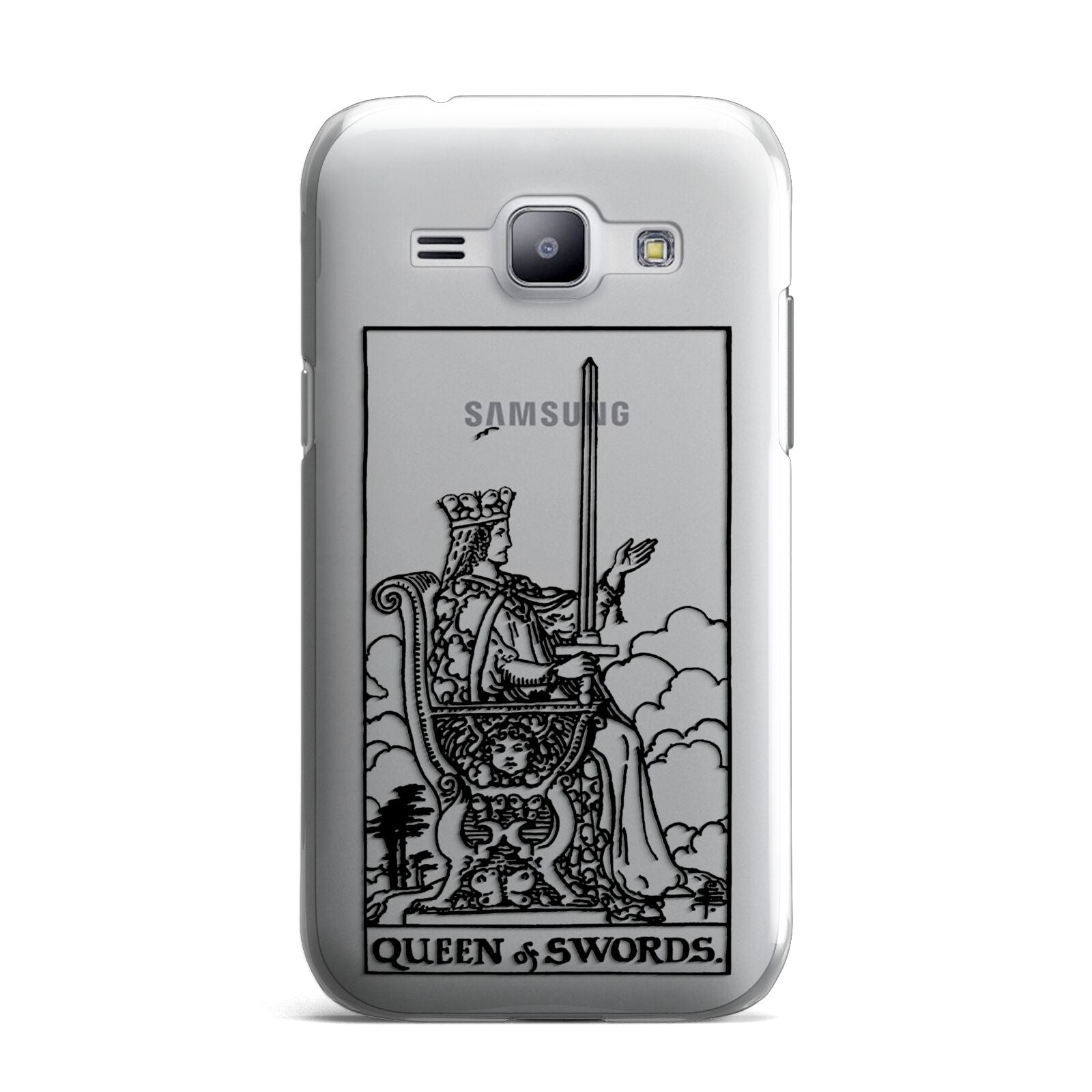 Queen of Swords Monochrome Samsung Galaxy J1 2015 Case