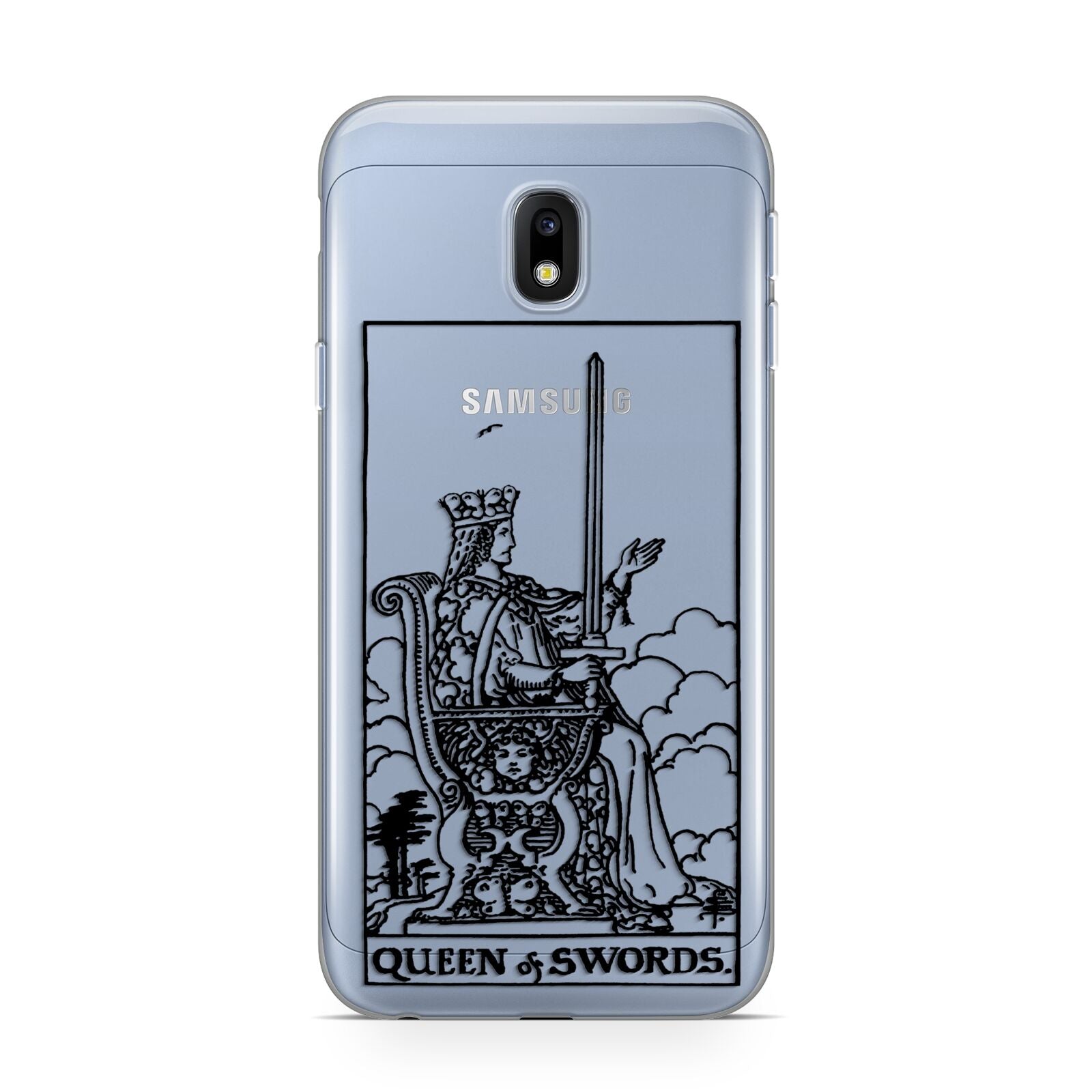 Queen of Swords Monochrome Samsung Galaxy J3 2017 Case