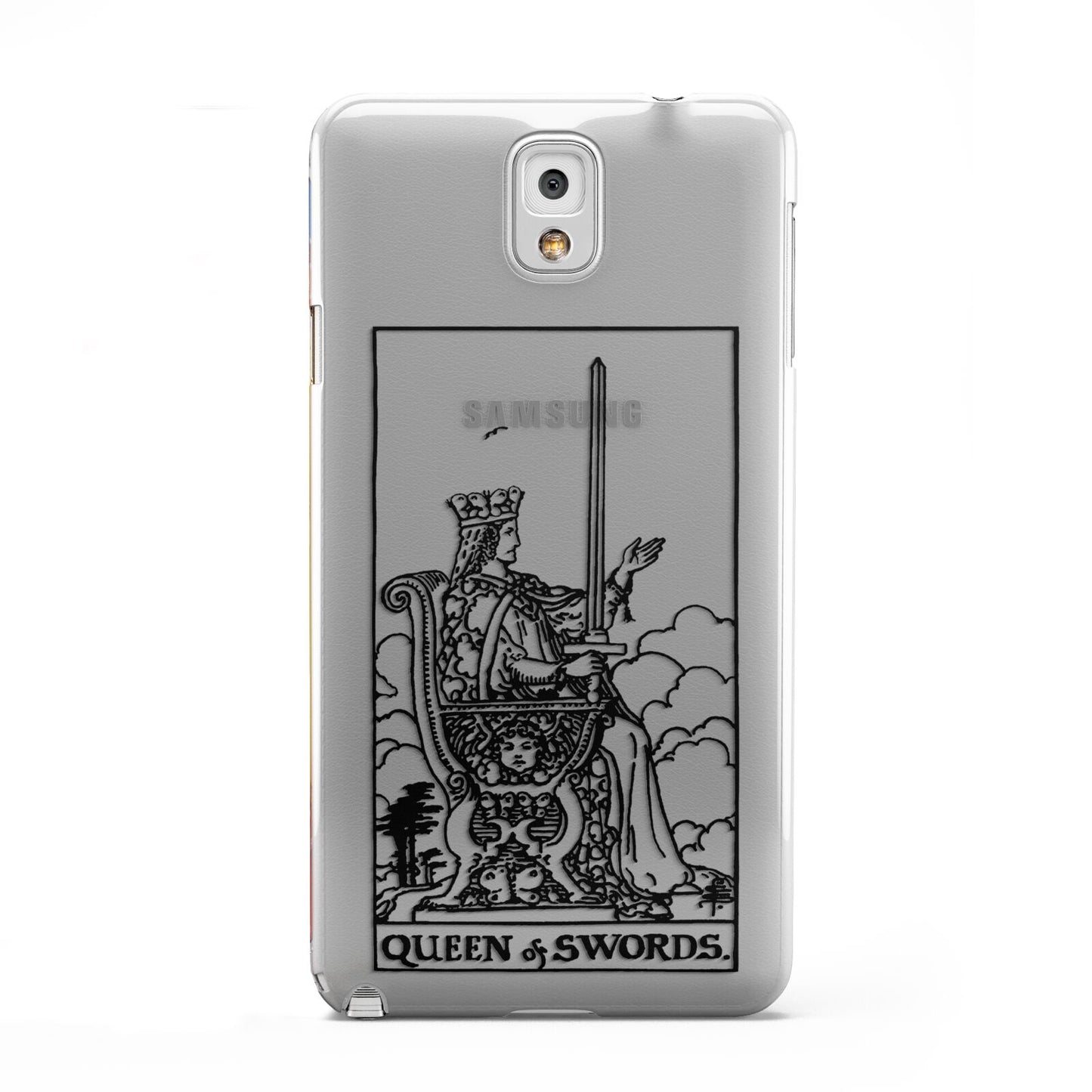 Queen of Swords Monochrome Samsung Galaxy Note 3 Case