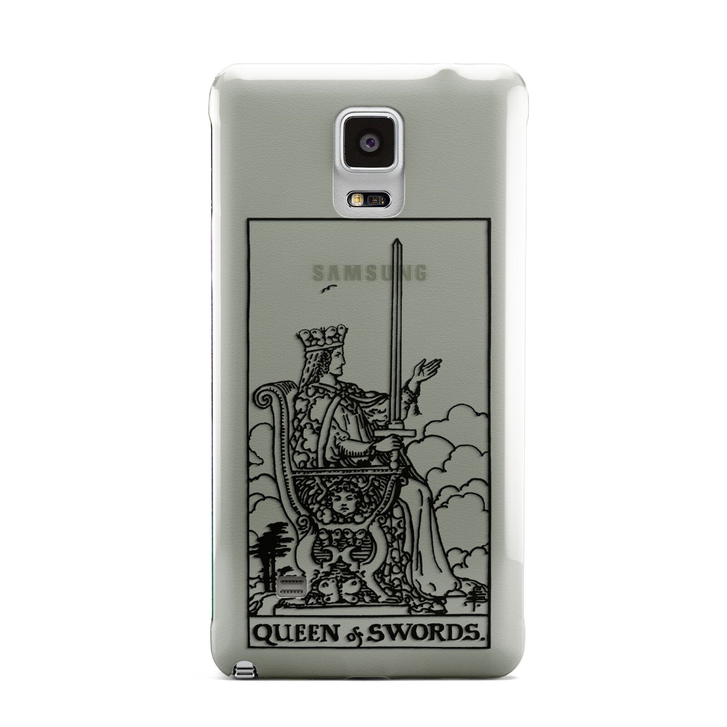 Queen of Swords Monochrome Samsung Galaxy Note 4 Case