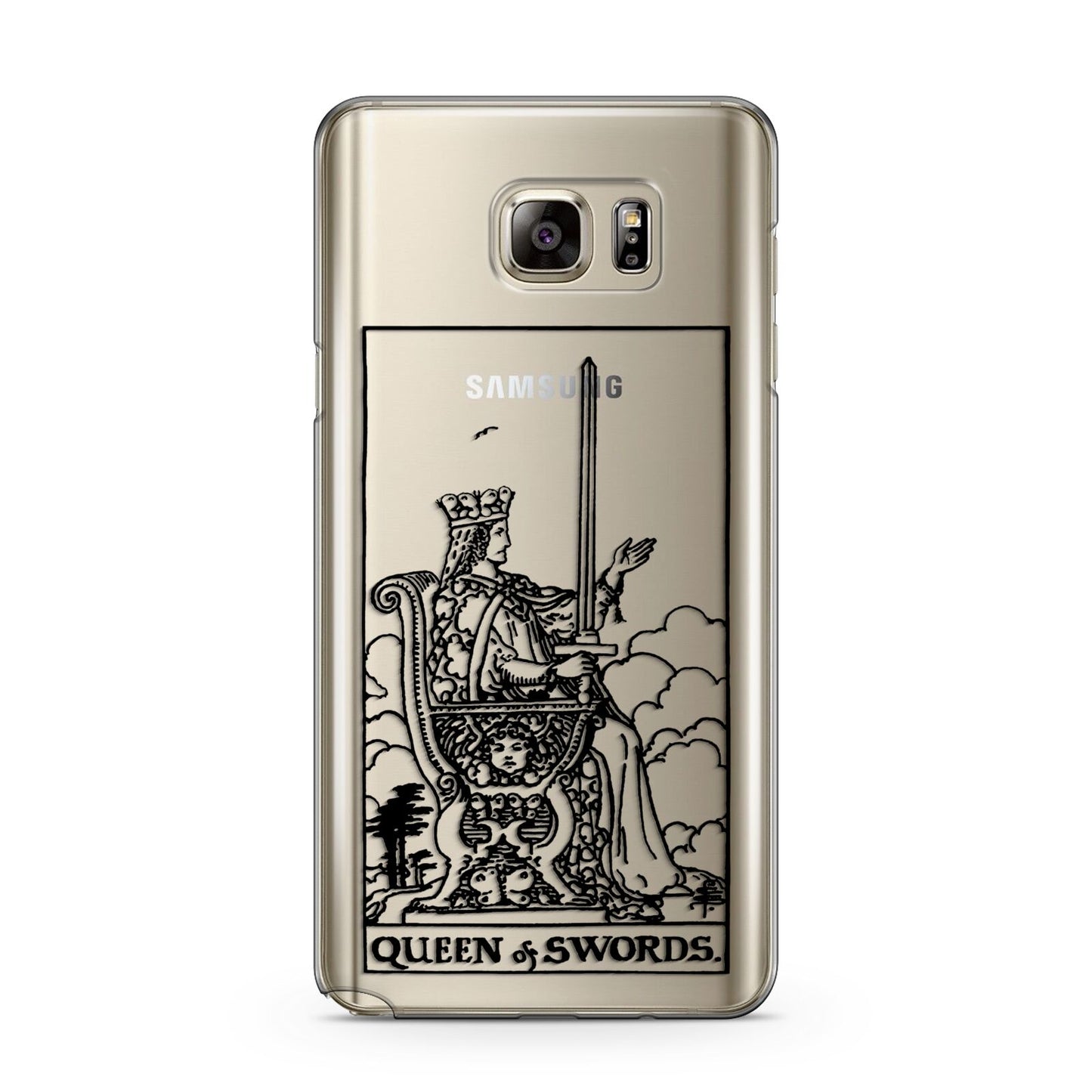 Queen of Swords Monochrome Samsung Galaxy Note 5 Case