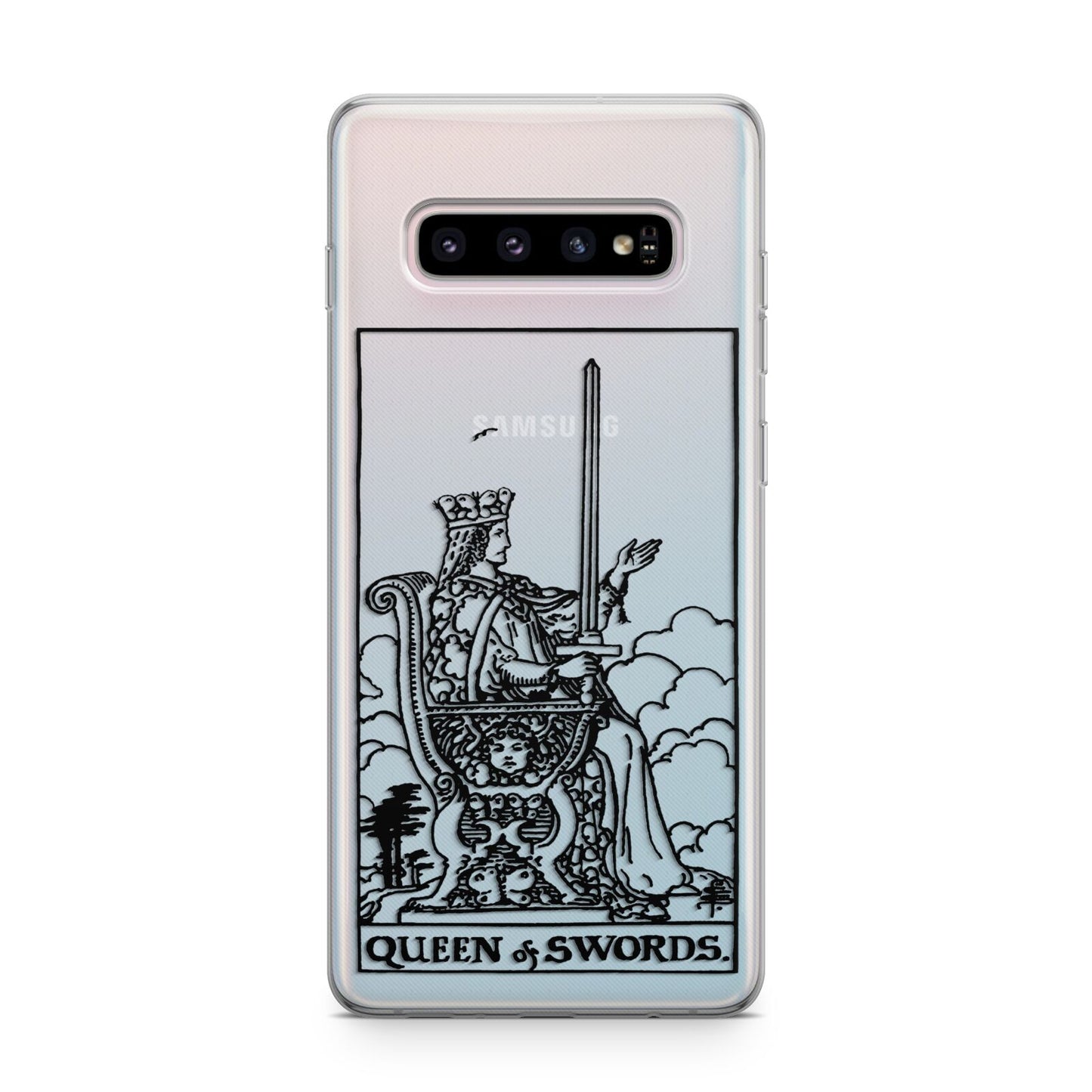 Queen of Swords Monochrome Samsung Galaxy S10 Plus Case