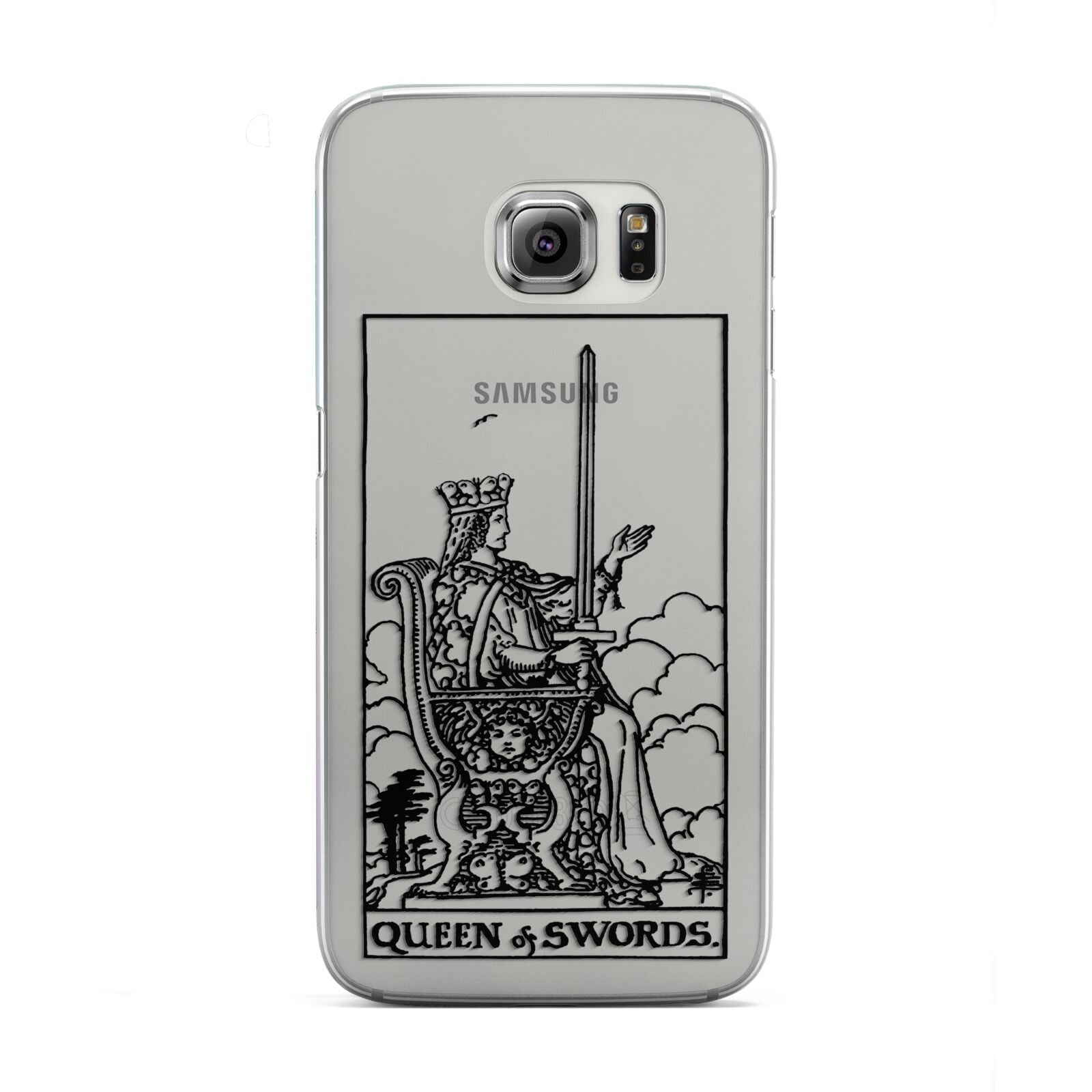 Queen of Swords Monochrome Samsung Galaxy S6 Edge Case