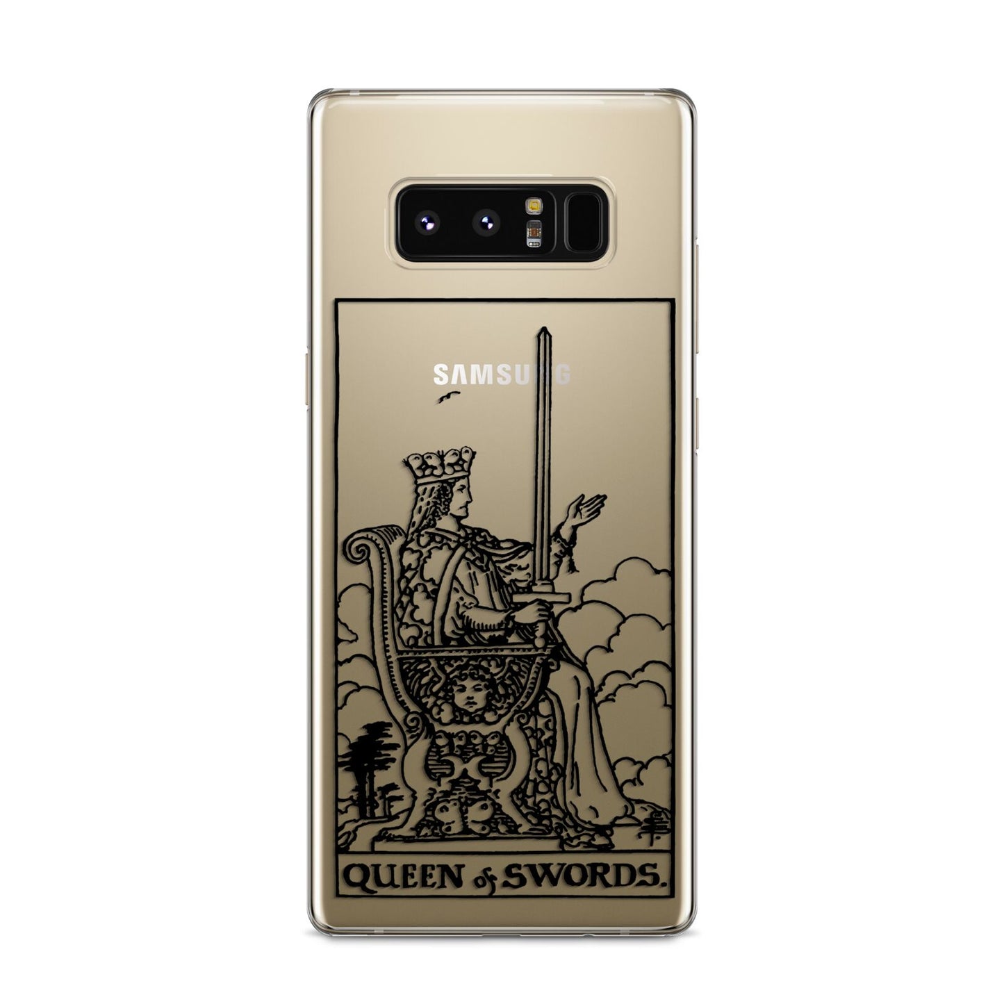 Queen of Swords Monochrome Samsung Galaxy S8 Case