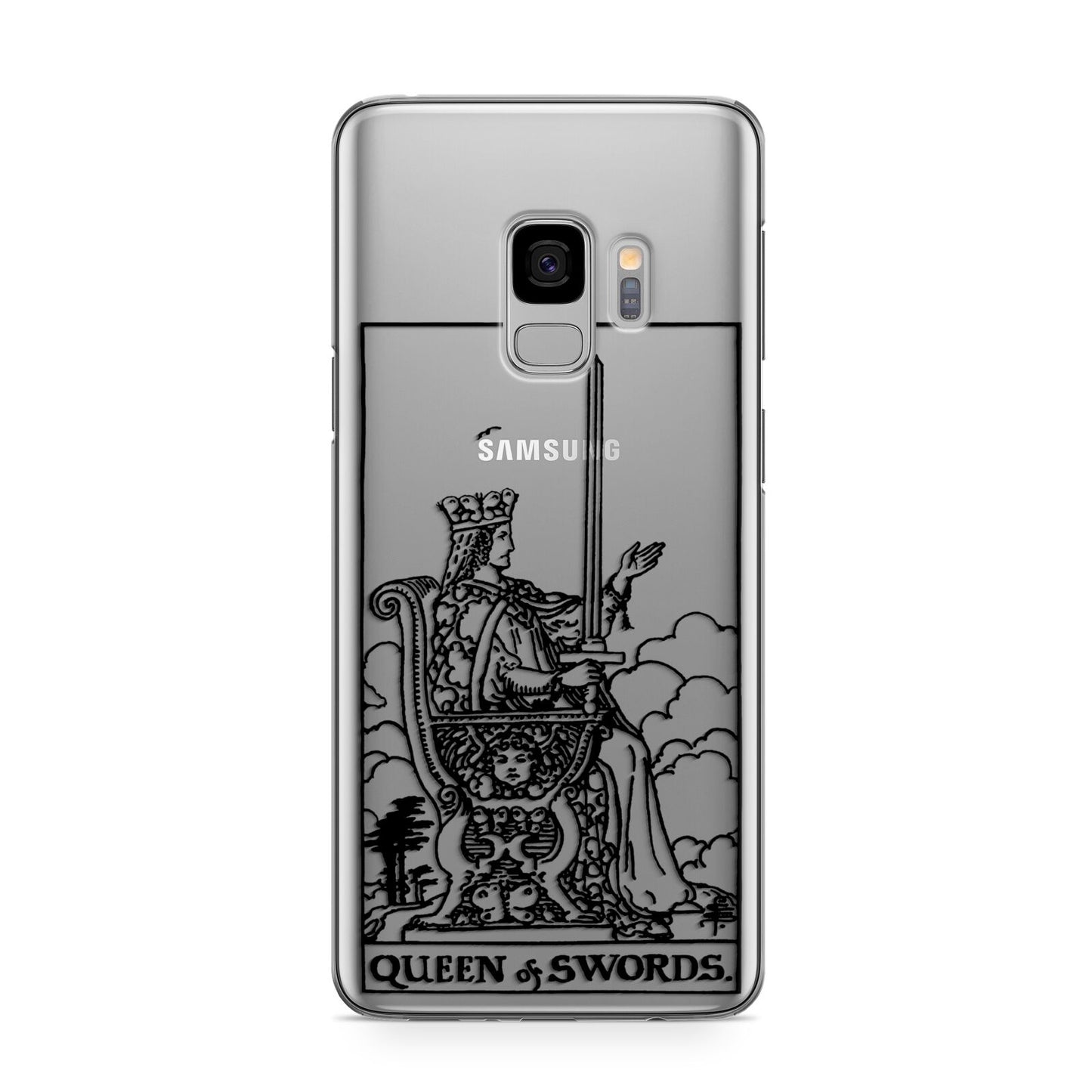 Queen of Swords Monochrome Samsung Galaxy S9 Case