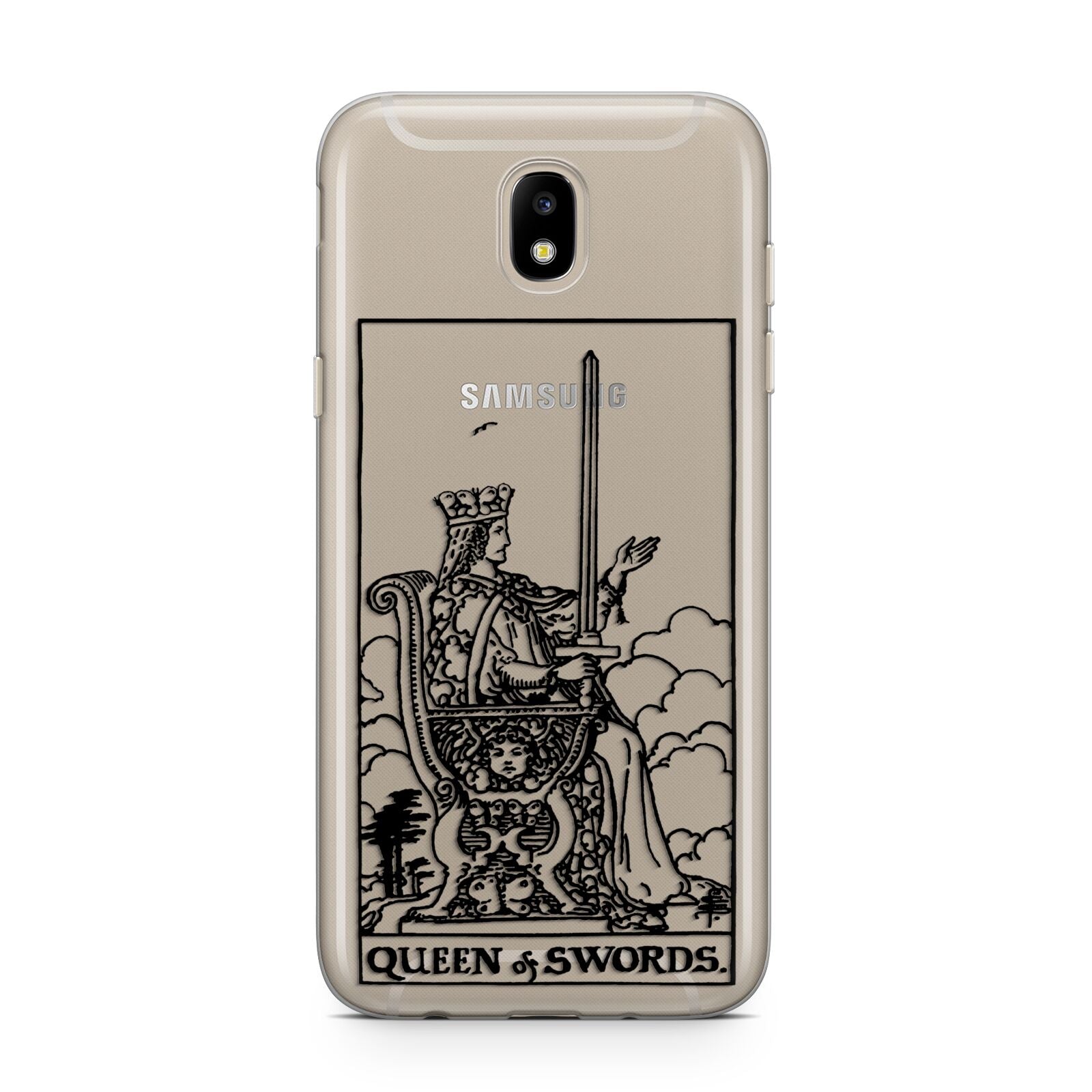 Queen of Swords Monochrome Samsung J5 2017 Case