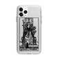 Queen of Wands Monochrome Apple iPhone 11 Pro Max in Silver with Bumper Case