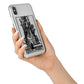 Queen of Wands Monochrome iPhone X Bumper Case on Silver iPhone Alternative Image 2