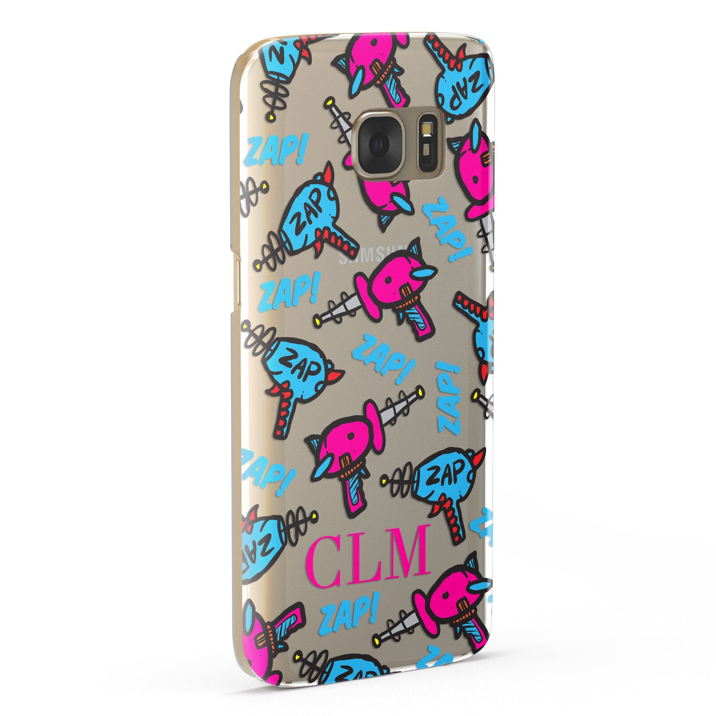 Personalised Ray Gun Initials Samsung Galaxy Case Fourty Five Degrees