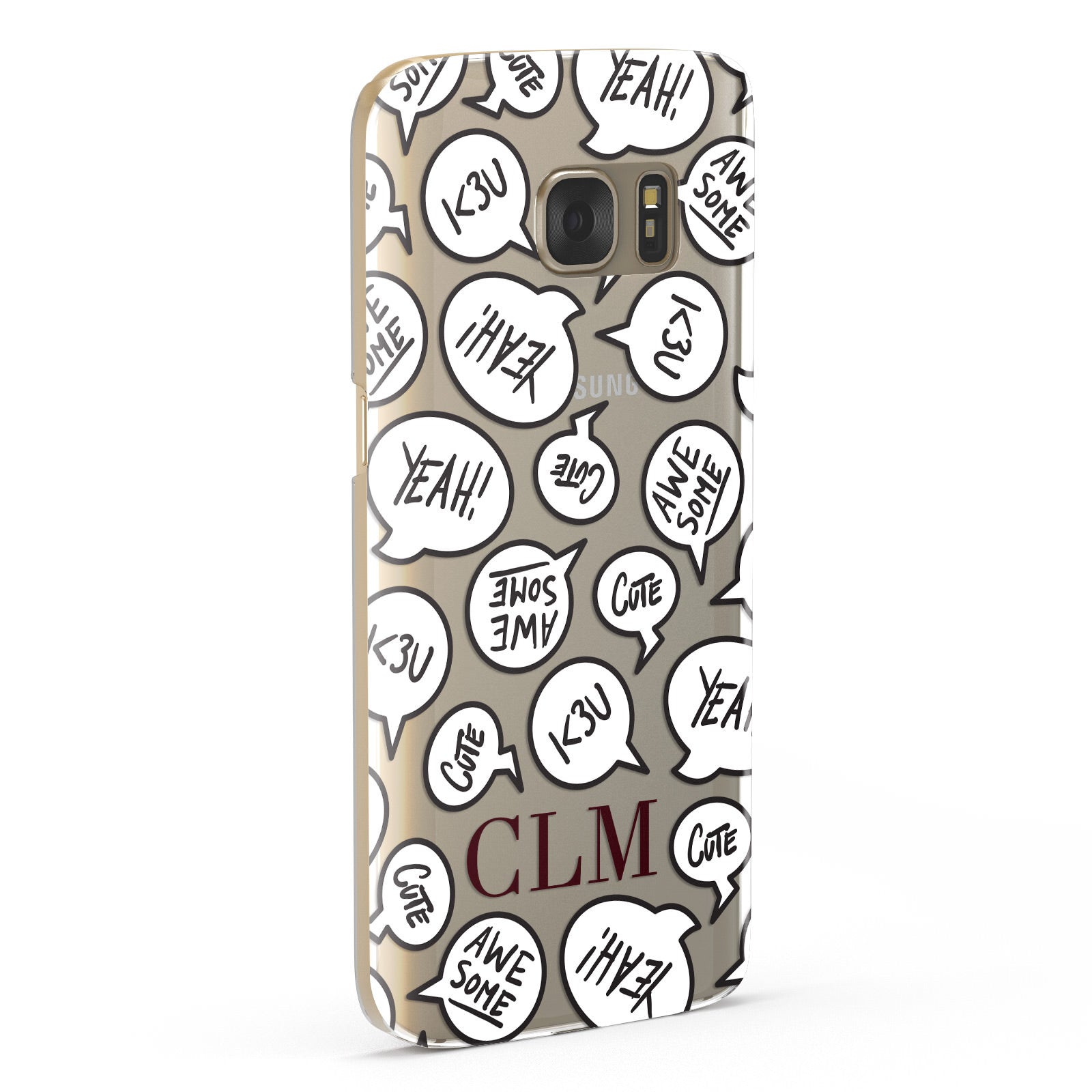 Personalised Sayings With Initials Samsung Galaxy Case Fourty Five Degrees