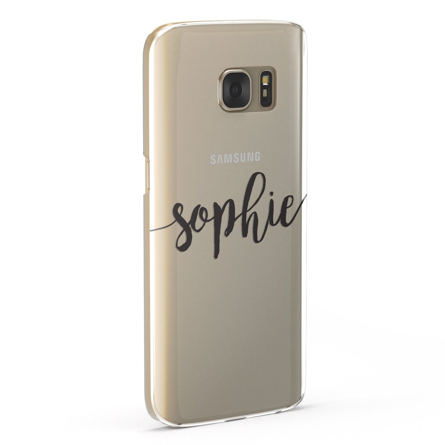 Personalised Scroll Name Handwritten Clear Custom Samsung Galaxy Case Fourty Five Degrees