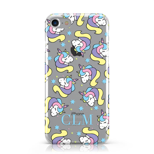 Sleepy Unicorn Personalised Apple iPhone Case