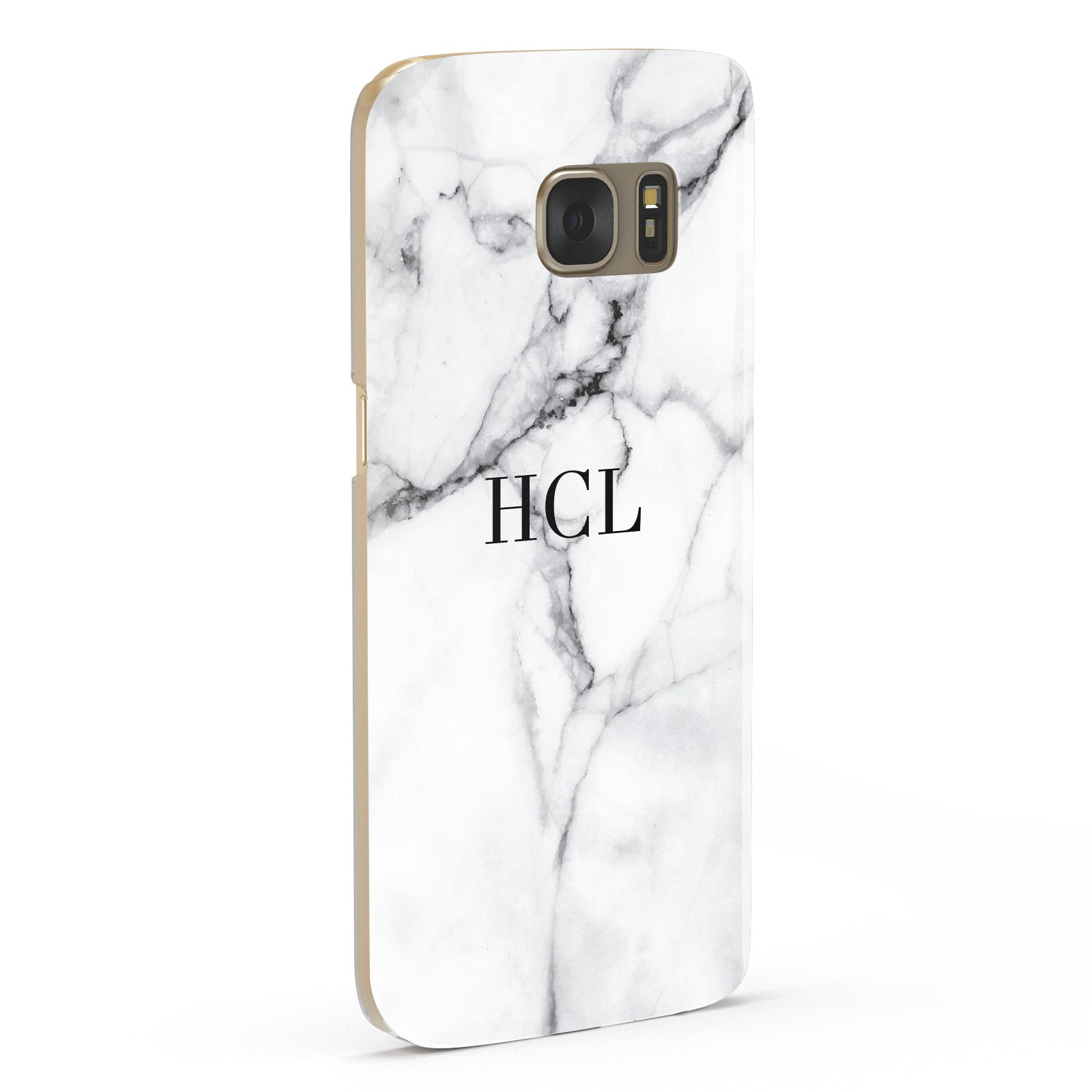 Personalised Small Marble Initials Custom Samsung Galaxy Case Fourty Five Degrees