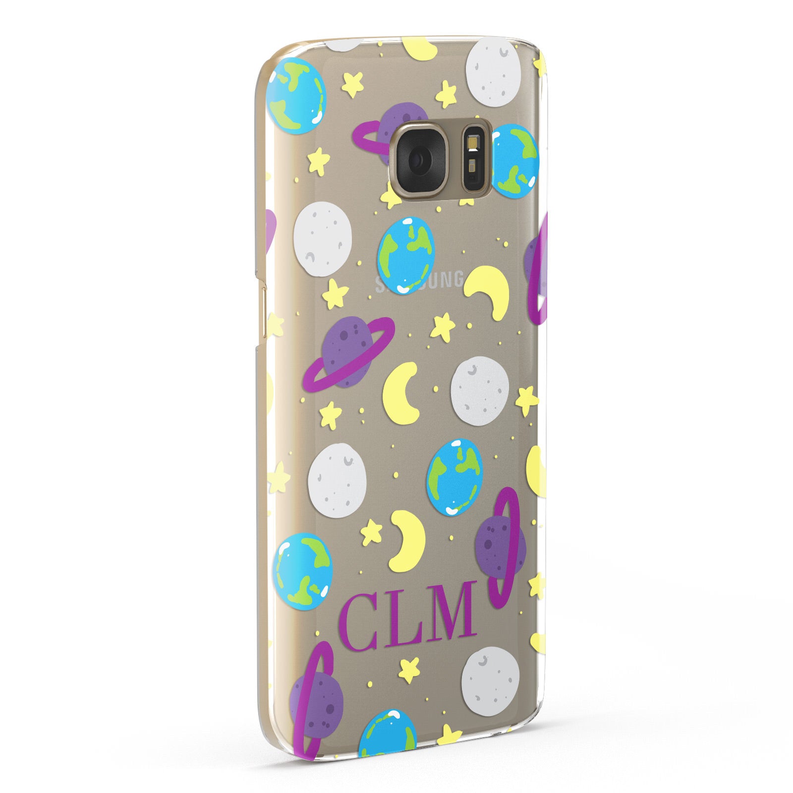 Personalised Space Initials Samsung Galaxy Case Fourty Five Degrees
