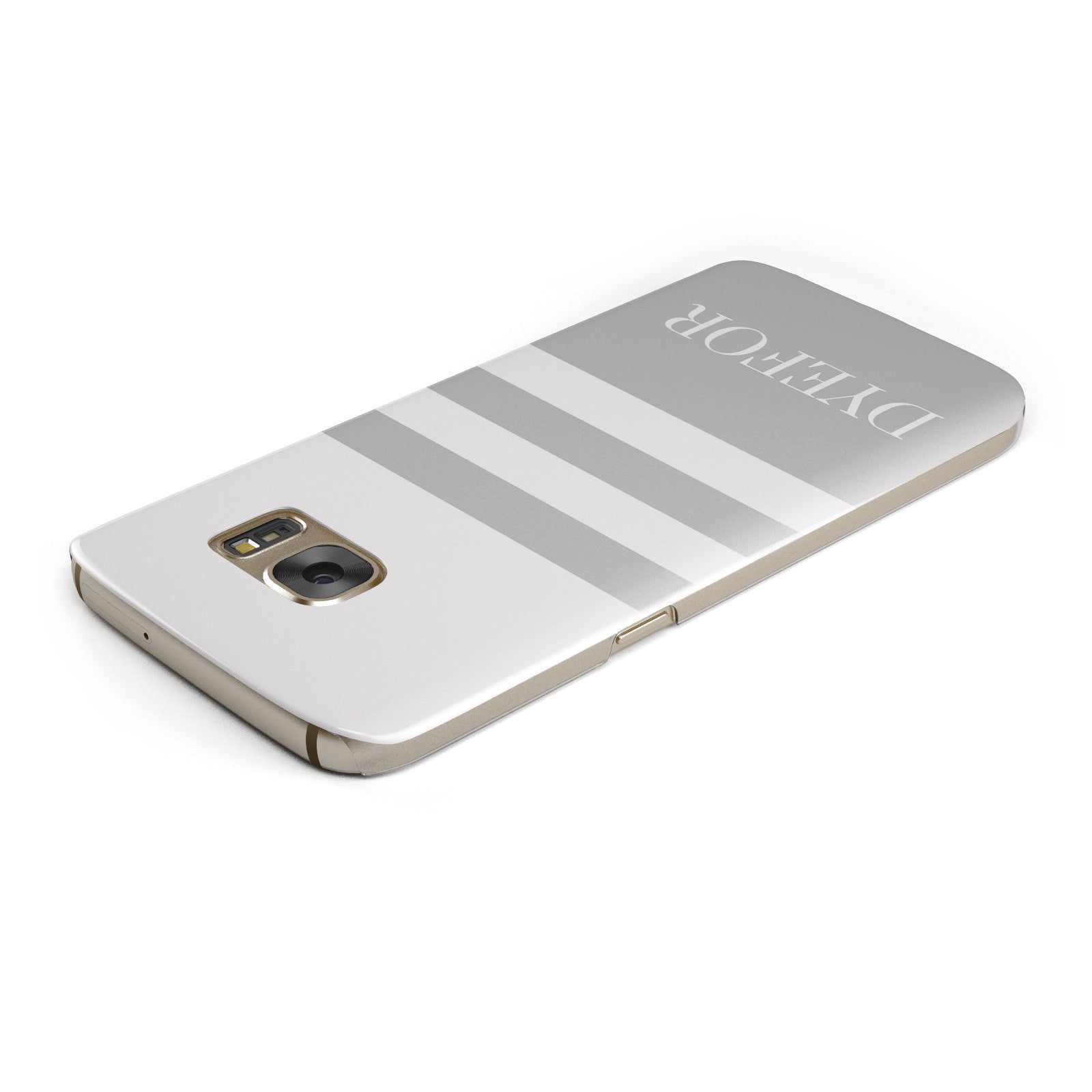 Stripes Personalised Name Samsung Galaxy Case Top Cutout