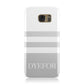 Stripes Personalised Name Samsung Galaxy Case