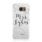Surname Personalised Marble Samsung Galaxy Case