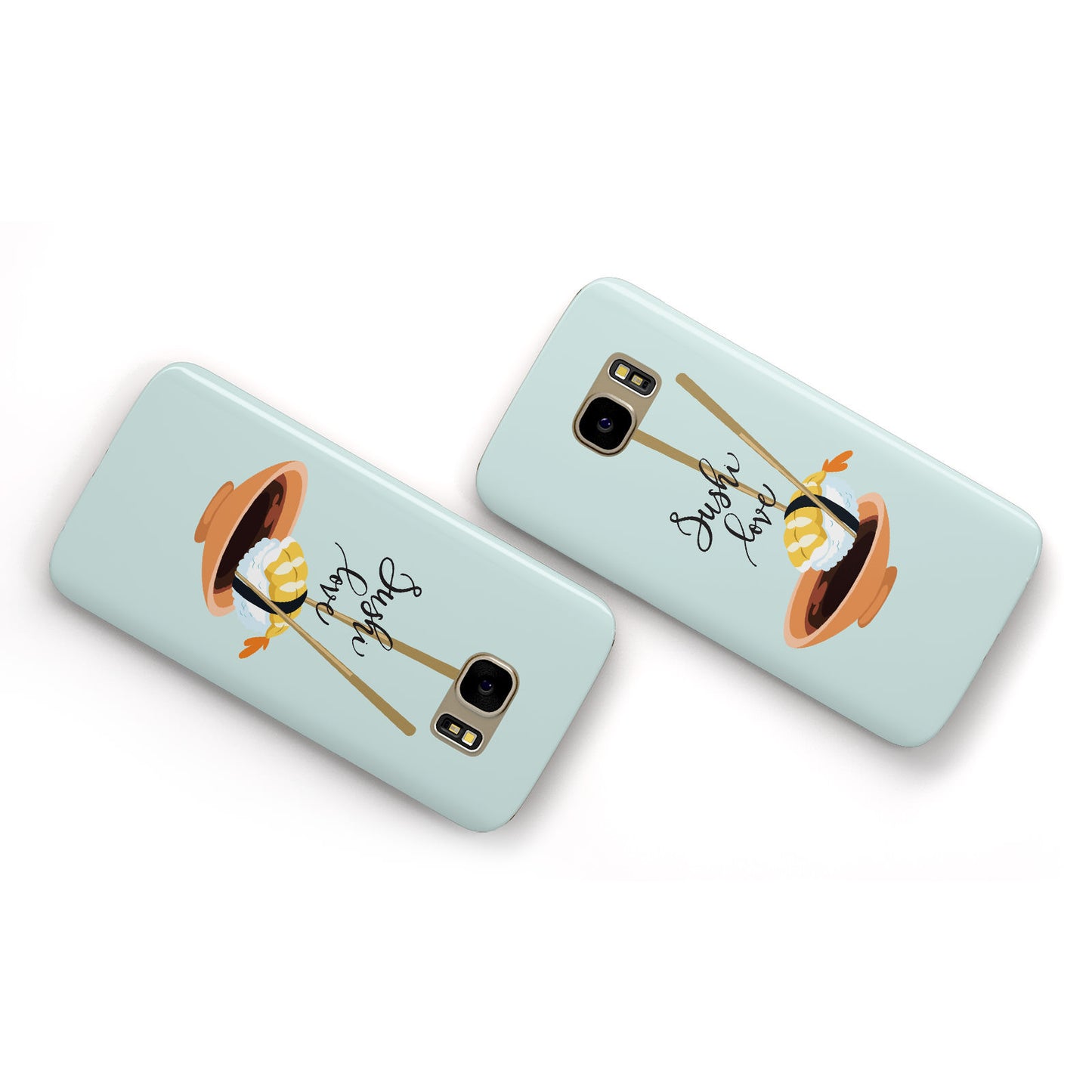 Sushi Love Samsung Galaxy Case Flat Overview