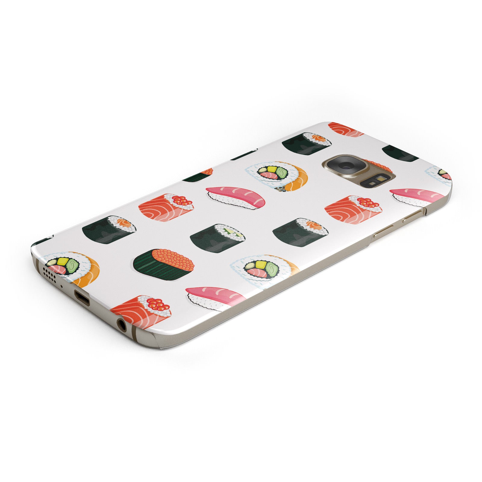 Sushi Pattern 1 Samsung Galaxy Case Bottom Cutout