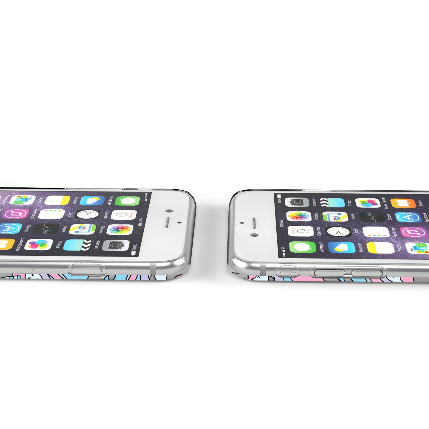 Sweet Unicorn Personalised Apple iPhone Case Ports Cutout