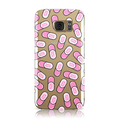 Take A Chill Pill Transparent Samsung Galaxy Case Take A Chill Pill Transparent Samsung Galaxy Case