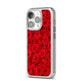 test THNG23 342 iPhone 14 Pro Glitter Tough Case Silver Angled Image